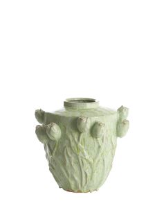 Vase deco Ø32x32 cm JUANA ceramics mint green