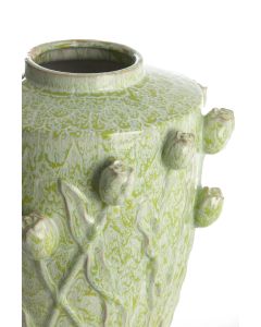 Vase deco Ø38x45 cm JUANA ceramics mint green