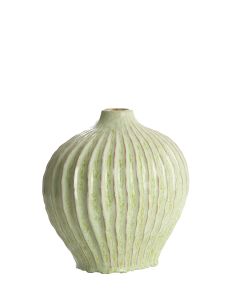 Vase deco 35x21x30 cm LORITO ceramics mint green