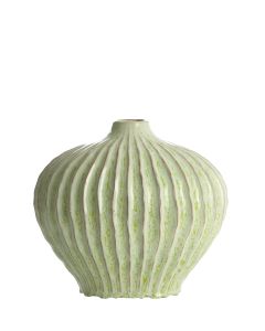 Vase deco 35x21x30 cm LORITO ceramics mint green