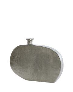 Vase deco 32x3,5x30 cm OBIDA raw nickel