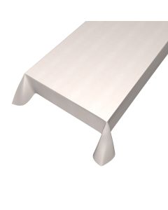 Linen Look Embossing Pvc Tablecloth Beige 140cmx2,4mtr