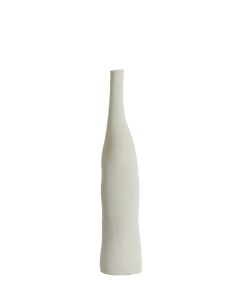 Vase deco Ø12x59,5 cm HAYE cream