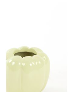 OPT Vase deco 15x15x13,5 cm BELLPEPPER shiny light yellow