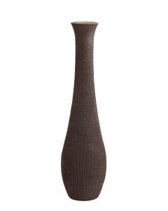 D - Vase Ø25x99 cm JUTHA glass texture dark brown