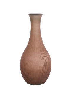Vase Ø34x75 cm JUTHA glass matt brown