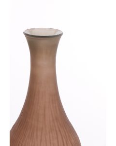 Vase Ø34x75 cm JUTHA glass matt brown