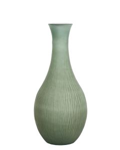 Vase Ø34x75 cm JUTHA glass matt dark green