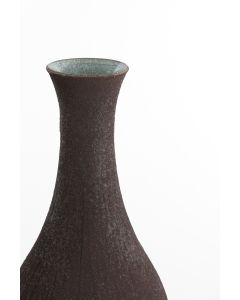 D - Vase Ø34x75 cm JUTHA glass texture dark brown