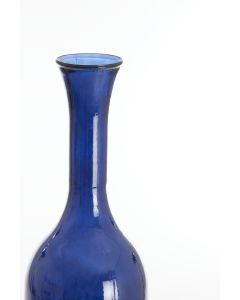 Vase Ø30x100 cm IMANO glass shiny blue