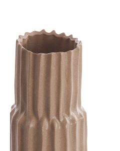 Vase deco Ø17x58 cm LONGA ceramics grey brown