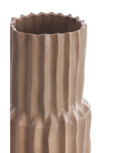 Vase deco Ø20,5x72,5 cm LONGA ceramics grey brown
