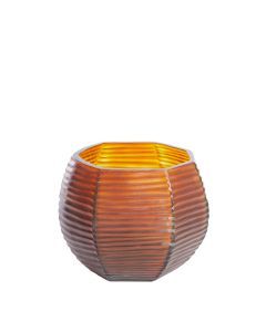 Vase Ø20x21,5 cm MAEVA glass brown