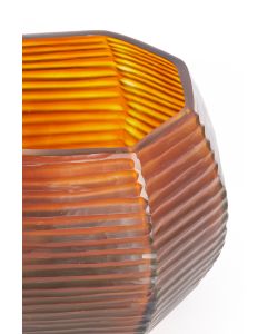 Vase Ø20x21,5 cm MAEVA glass brown