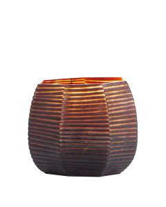 Vase Ø25x27 cm MAEVA glass brown