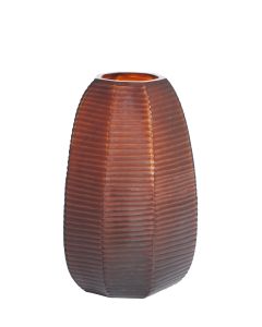 Vase Ø23x37,5 cm MAEVA glass brown