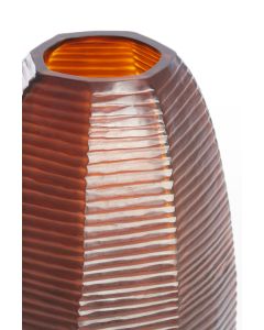 Vase Ø23x37,5 cm MAEVA glass brown