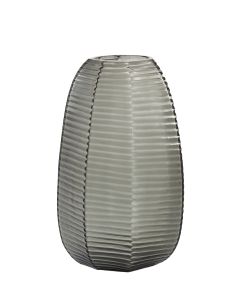 Vase Ø23x37,5 cm MAEVA smoked glass grey