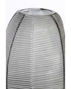 Vase Ø29x47 cm MAEVA smoked glass grey