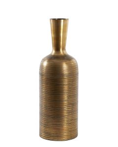 Vase deco 15x15x46 cm LIRIAS antique bronze