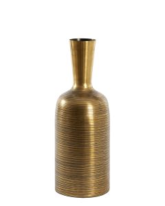 Vase deco 15x15x41 cm LIRIAS antique bronze