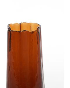 Vase Ø10x20 cm MURADA glass brown