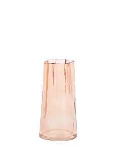 Vase Ø10x20 cm MURADA glass peach