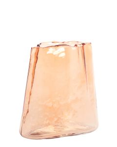 Vase 20x10x20 cm MURADA glass peach