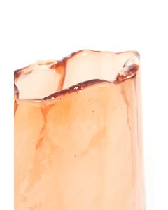 Vase 20x10x20 cm MURADA glass peach