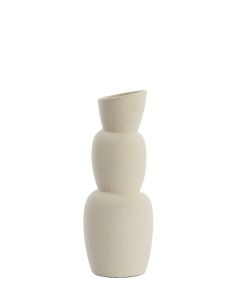 A - Vase Ø14,5x37,5 cm ARAM ceramics cream