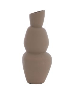 A - Vase Ø19x46,5 cm ARAM ceramics brown