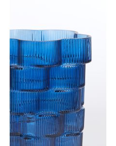 Vase Ø17x22 cm DOURO glass blue