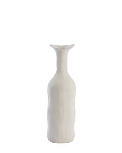 Vase deco 9x8x40 cm TEODORA cream