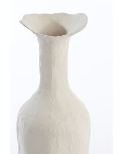 Vase deco 9x8x40 cm TEODORA cream