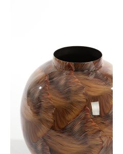 Vase deco Ø26x27 cm MILOS brown-light brown