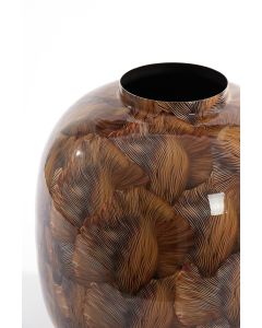Vase deco Ø37x40 cm MILOS brown-light brown