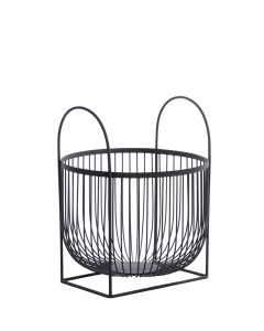 Basket Ø35,5x44 cm MARJET matt black