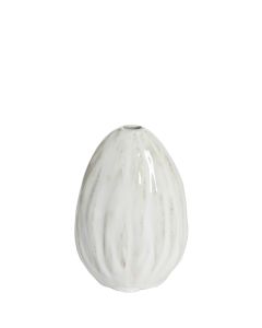 Vase deco 13,5x11x18,5 cm CACTA ceramics cream