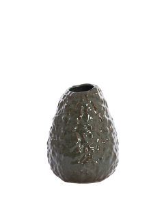 Vase deco Ø17,5x23,5 cm AVOCADO ceramics brown+green