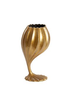 Vase deco 19x19x36 cm MIKIE antique bronze+matt black