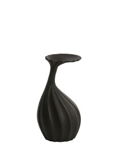 Vase deco 17x17x32 cm NYOKO matt black