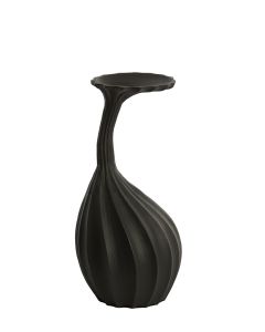 Vase deco 19x19x38 cm NYOKO matt black