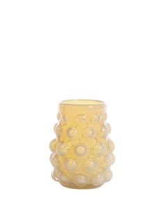 A - Vase Ø15,5x19 cm HAROA glass light yellow