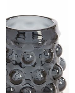 A - Vase Ø15,5x19 cm HAROA glass smoked grey