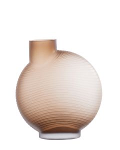 Vase 33x16,5x36,5 cm TORNA glass brown