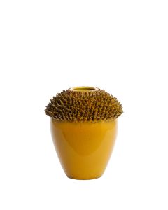 Vase deco 28x27,5x31,5 cm SANGKU ceramics ocher yellow