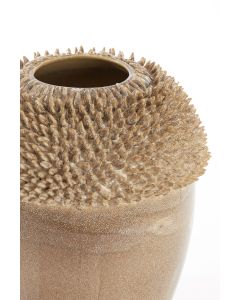 Vase deco 33x32x47,5 cm SANGKU ceramics taupe