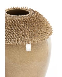 Vase deco Ø39,5x60 cm SANGKU ceramics taupe