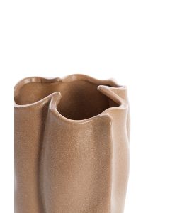 Vase deco 15x14,5x19 cm SANGULI ceramics grey brown