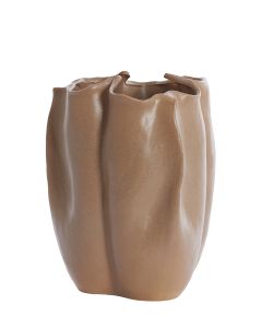Vase deco 28x27,5x36,5 cm SANGULI ceramics grey brown
